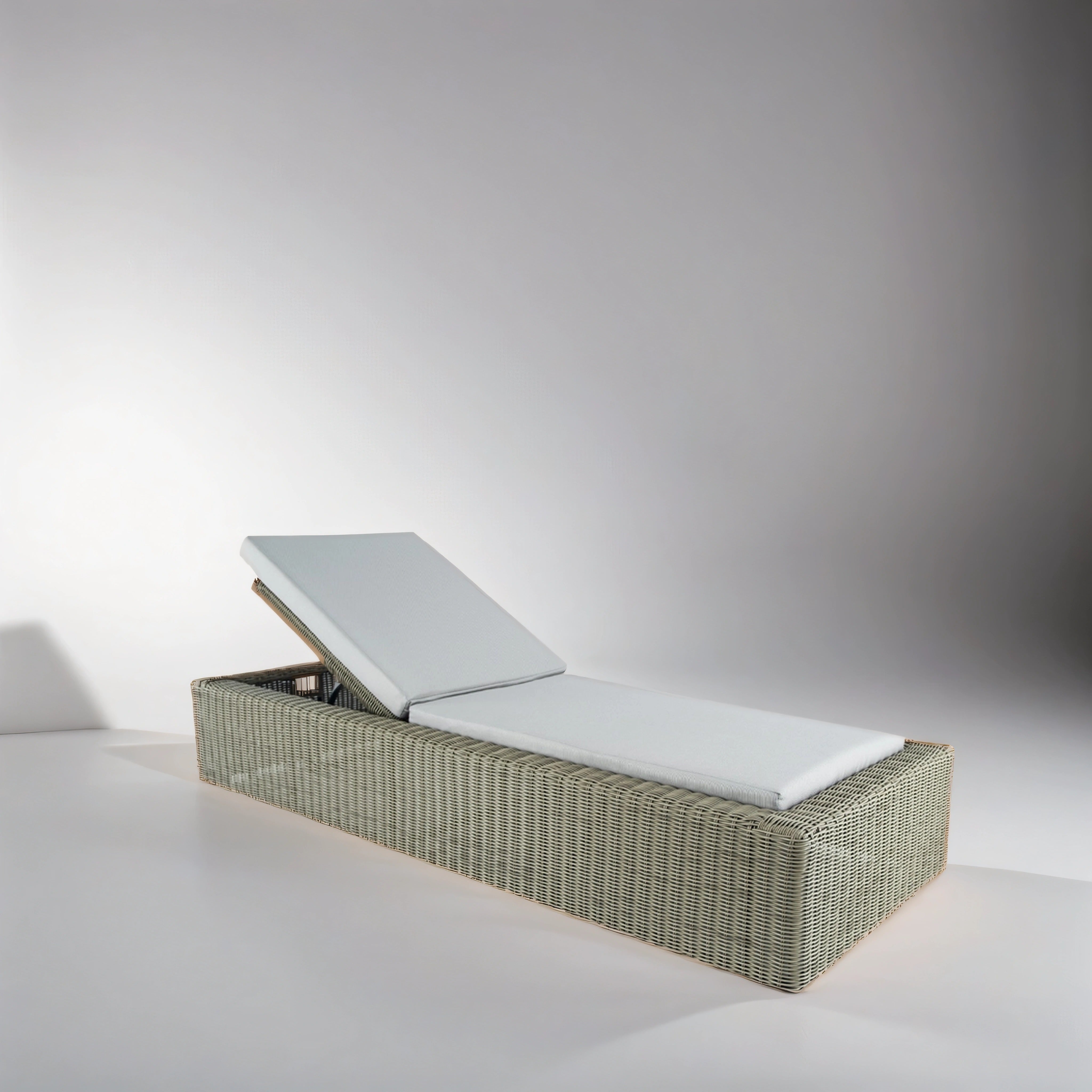 Wicker Outdoor Chaise Lounge