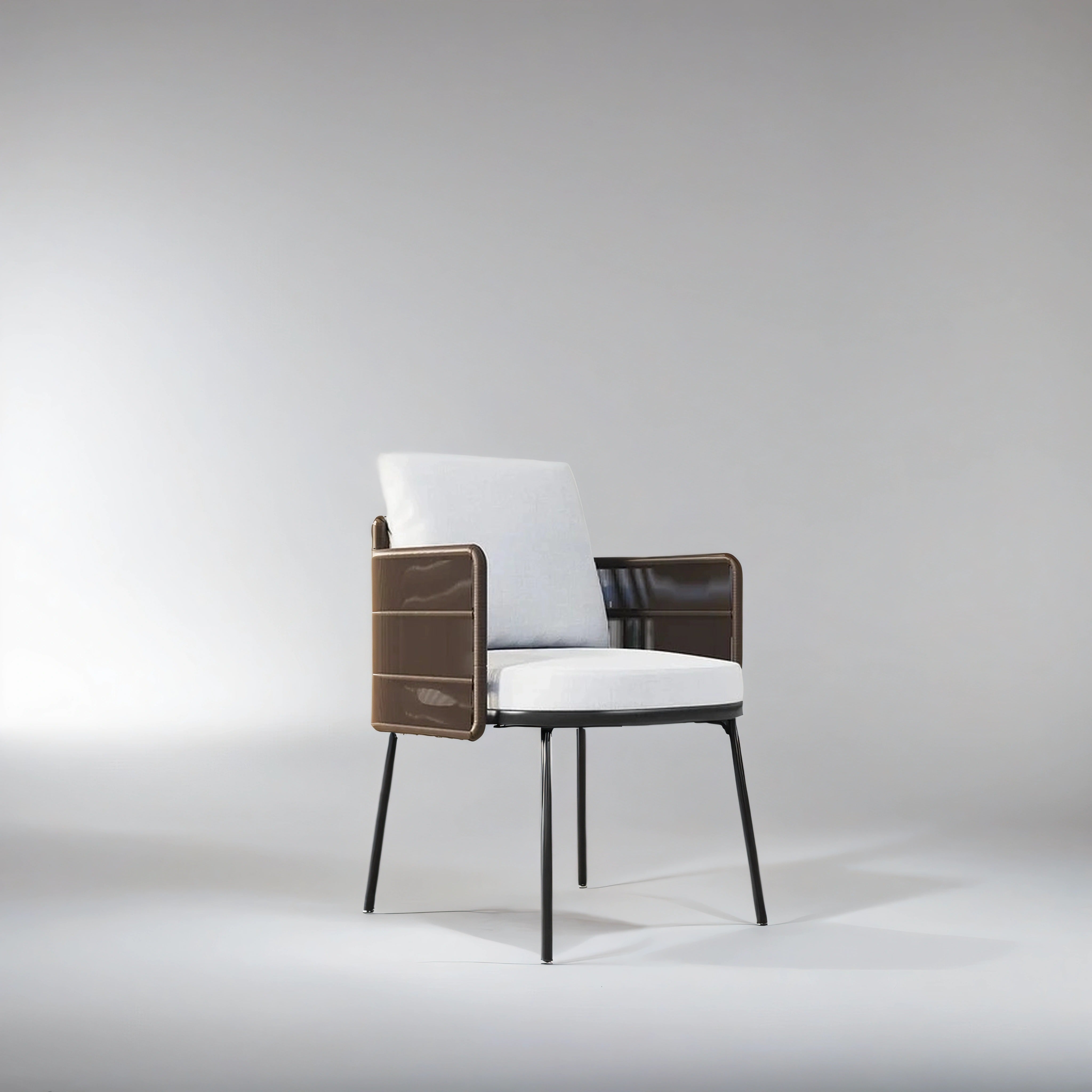 Outdoor Patio Dining Set with Rectangle Teak Table & Rattan Chairs