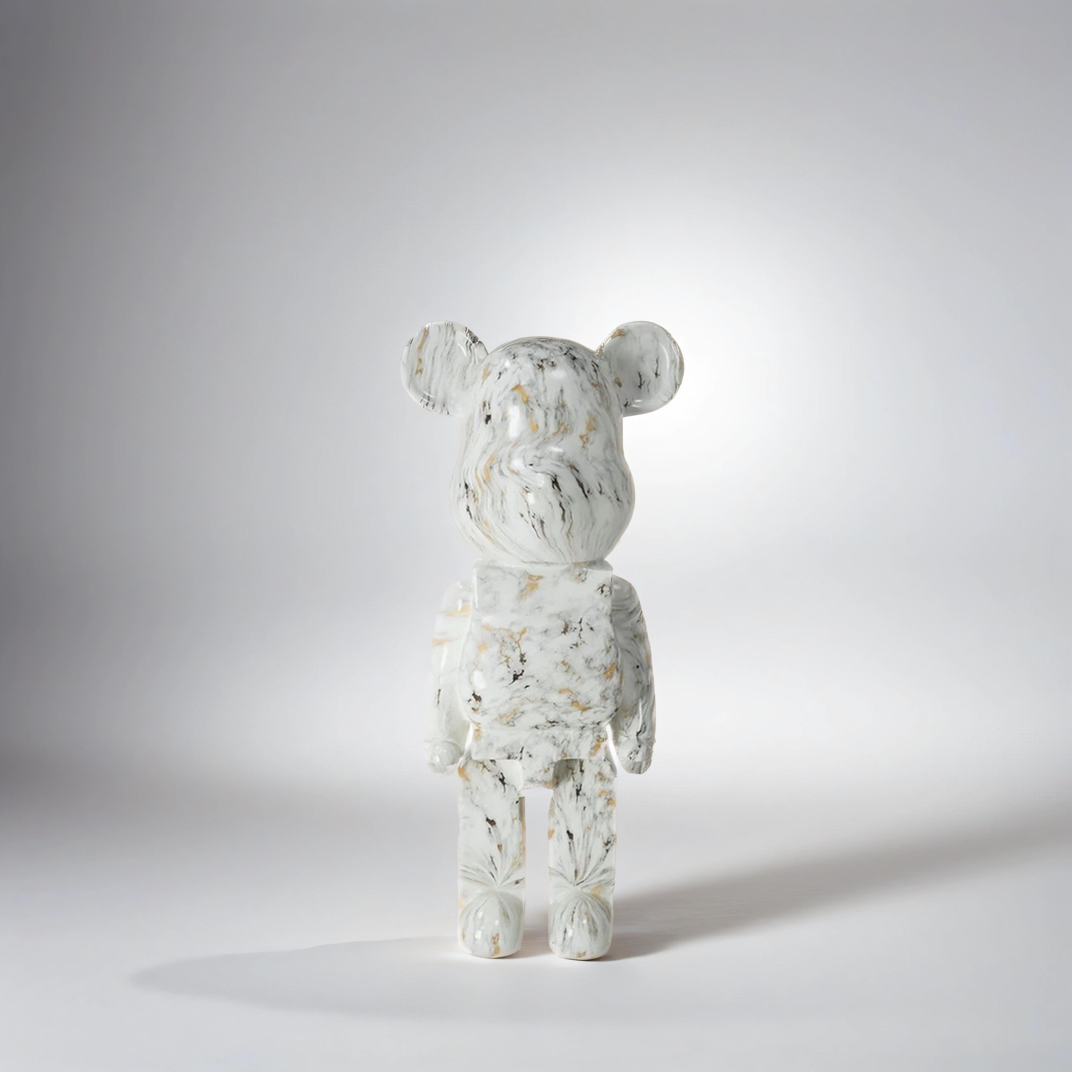 Money Box/ Piggy Bank/ White and Gold Bear