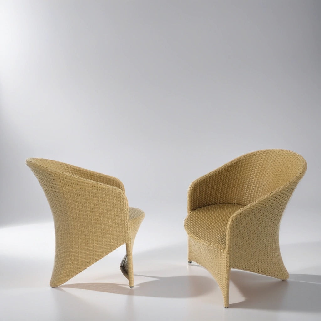 Outdoor Dining Set with Rectangle Glass Table and Rattan Chairs for eight