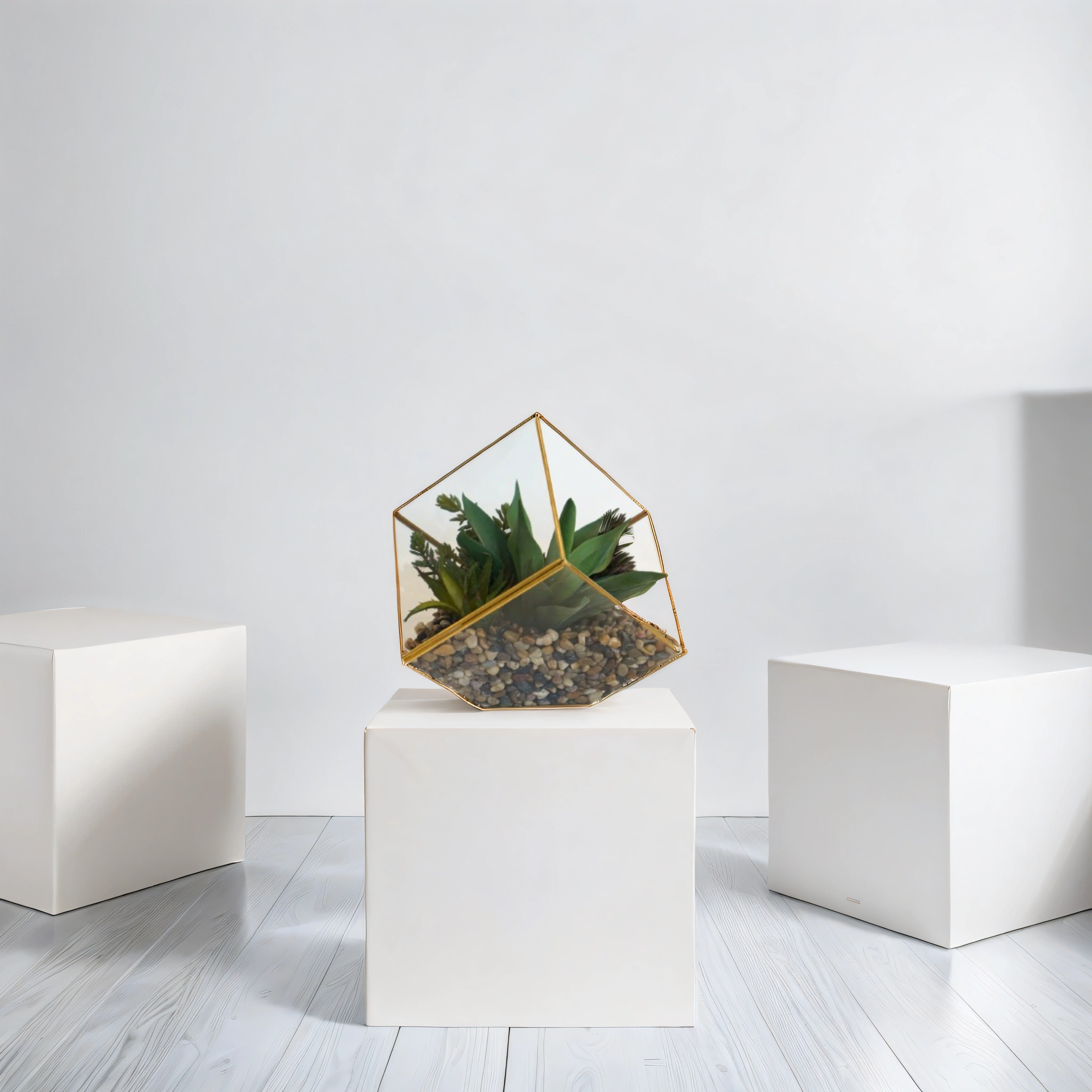 Medium Gold Berkley Terrarium Succulent