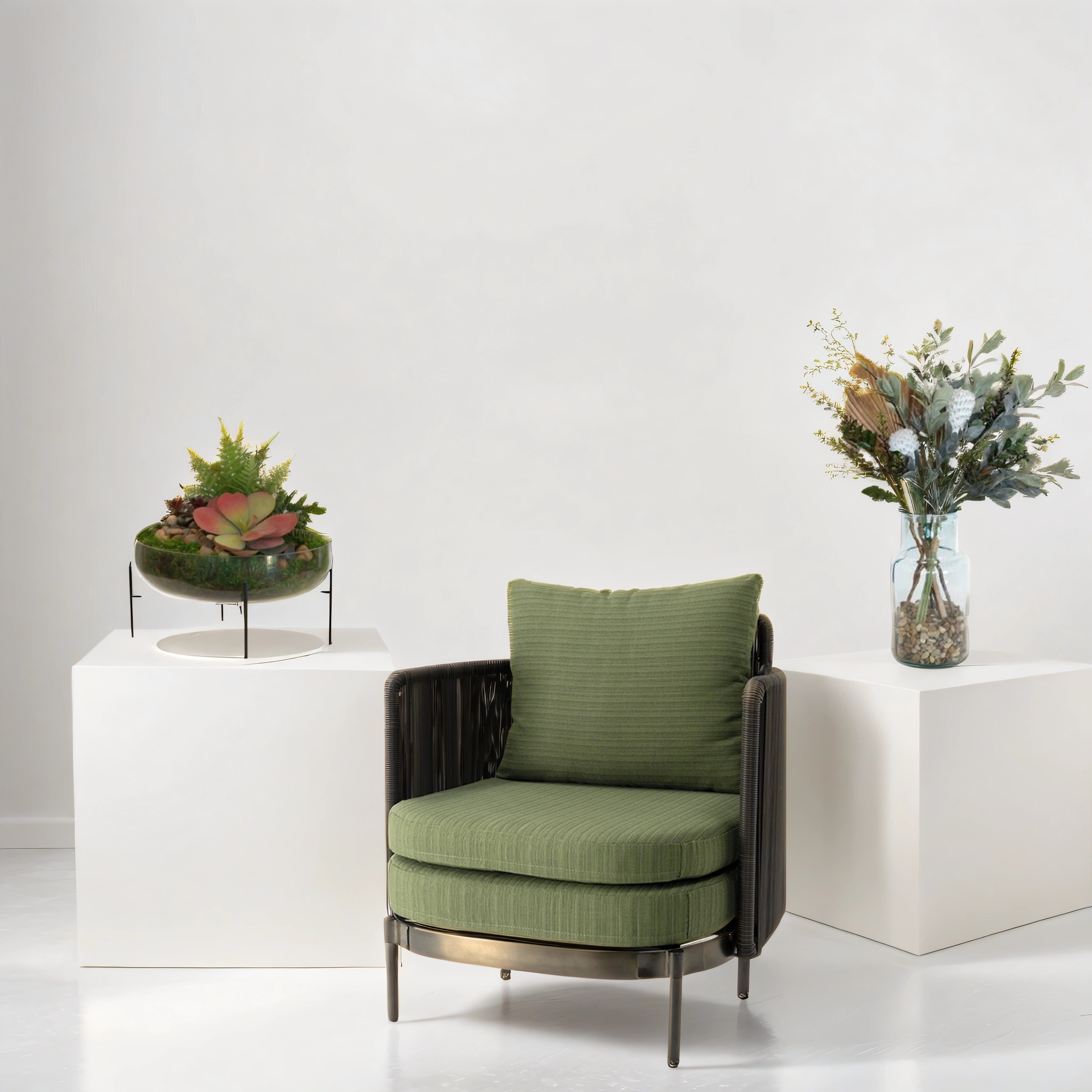 San Miguel Vase with Dried Florals