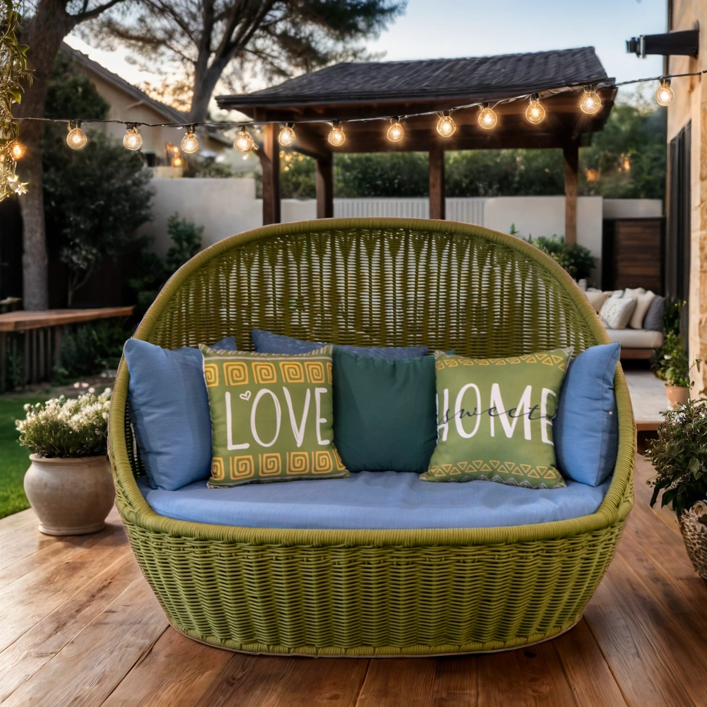 Aluminum Rope Outdoor Sofa